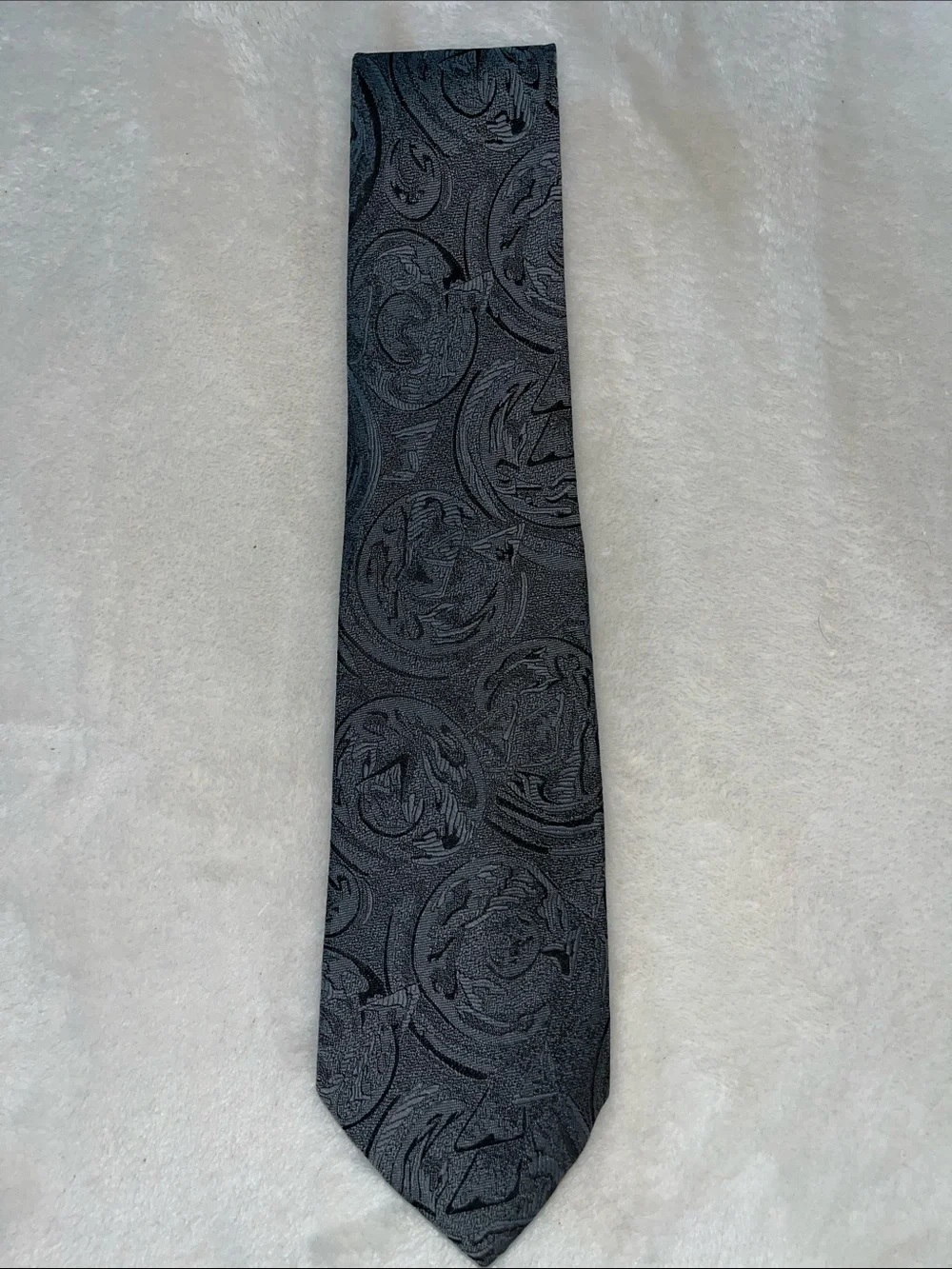 Classic Black/Gray Paisley Men's Tie - Envoy Limited Edition